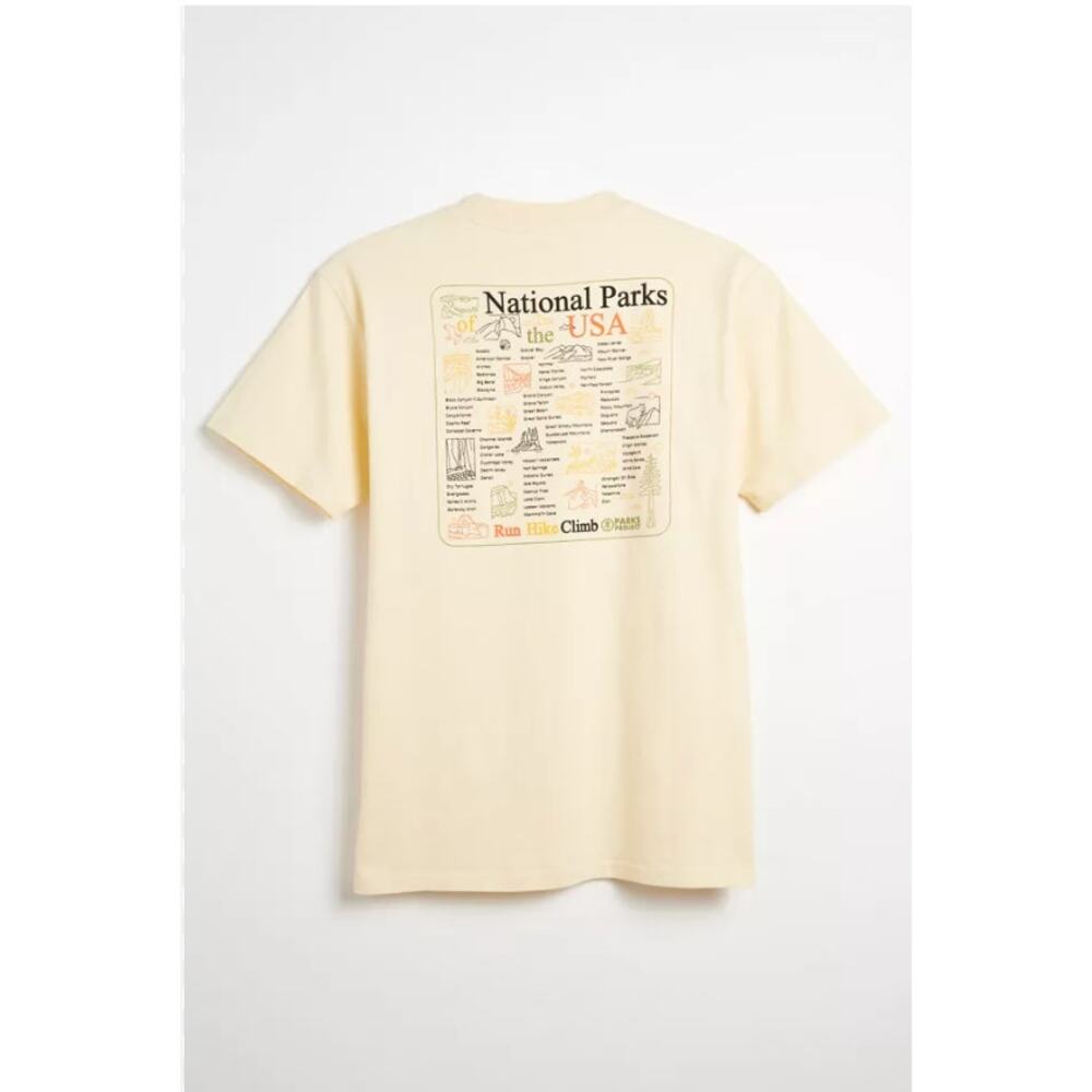 Parks Project UO Exclusive National Parks Checklist Graphic Tee Large